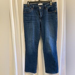 LOFT curvy straight jeans